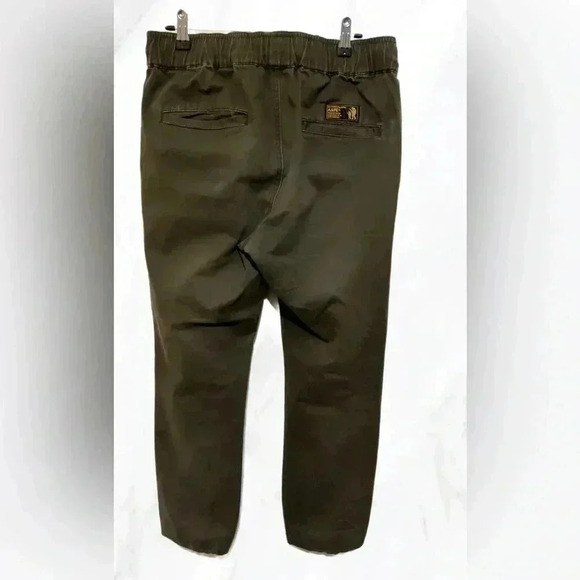 Bathing (Bape)  Aape dark green elastic bottom cargo pants 33 - Picture 2 of 5